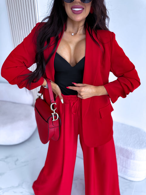 Red, ONE SIZE jacket + red top